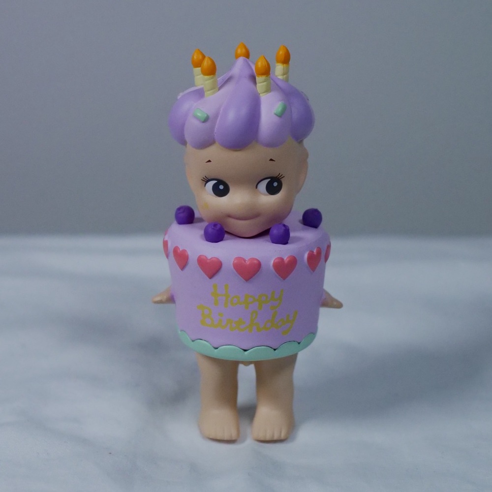 Sonny Angel Purple Birthday Cake